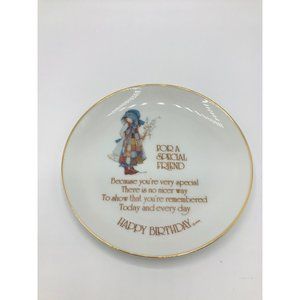 Vintage Holly Hobbie Lasting Memories For A Special Friend porcelain plate